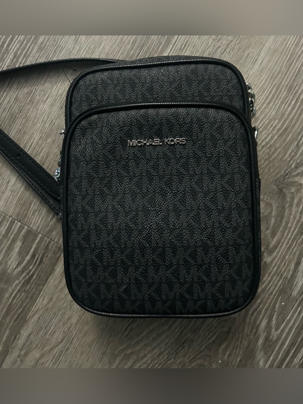 Michael Kors Black Logo-Print Belt Bag